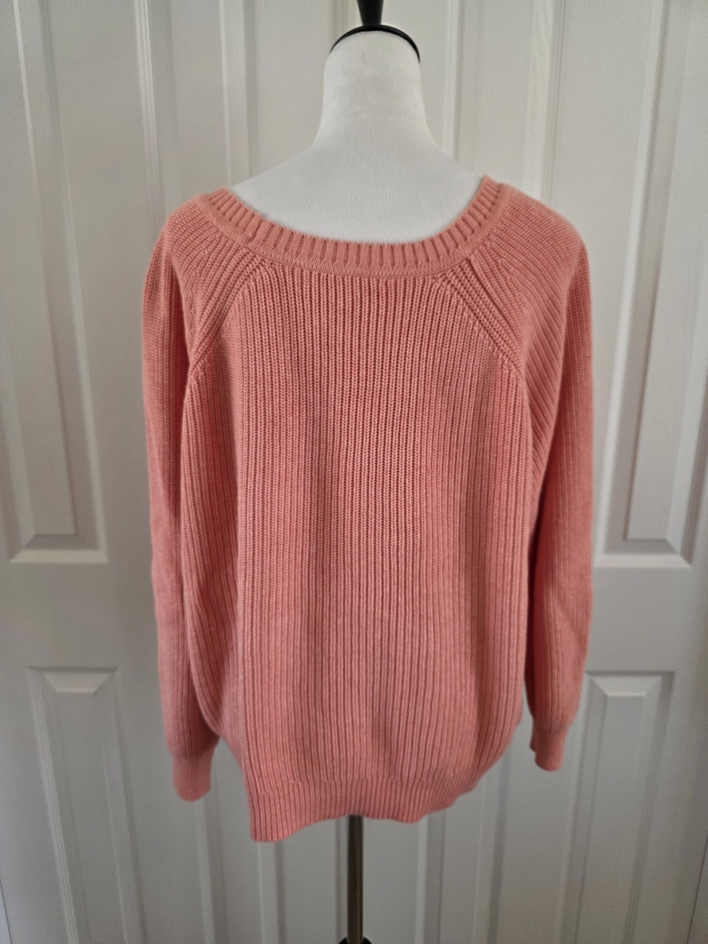 Tommy Bahama Breezy Palm Crew Neck Sweater Pure Coral Heather Size Large - Picture 4 of 10